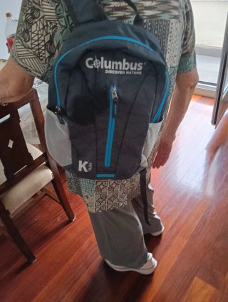 Mochila Columbus 10L Azul y Gris