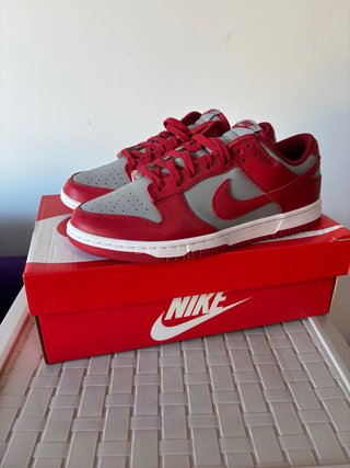 Nike Dunk Low Retro Rojas y Grises