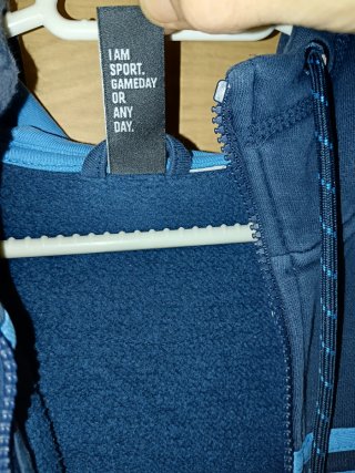 Sudadera Adidas Azul con Capucha y cremallera