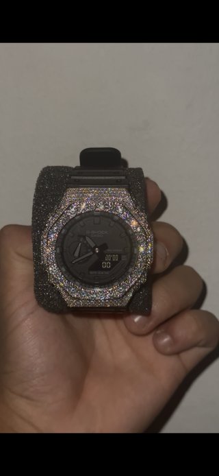 Casio G-Shock GA2100 Moissanita Negro/Plata