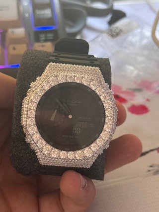 Casio G-Shock GA2100 Moissanita Negro/Plata