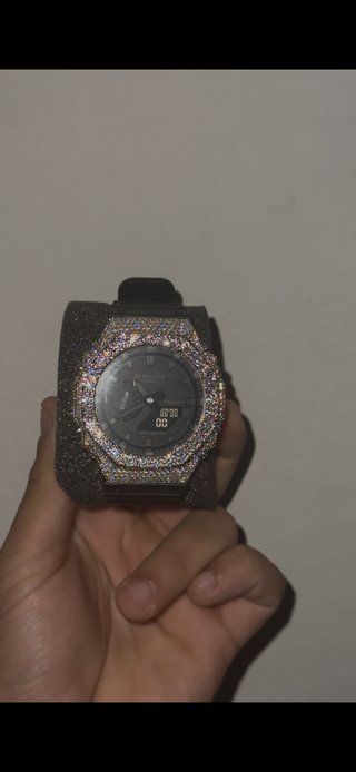 Casio G-Shock GA2100 Moissanita Negro/Plata