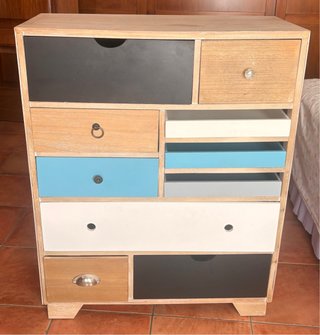 Cajonera Madera-Mueble Joyero/Maquillaje/recibidor