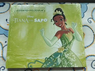 Libro y DVD Tiana y el Sapo Disney Nuevo