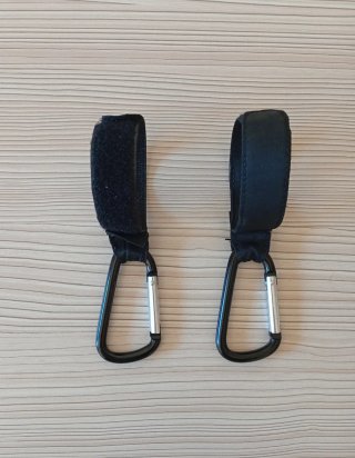 GANCHOS/MOSQUETONES PARA CARRITO DE BEBE - PACK 2