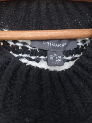 Jersey de rayas blanco y negro Primark