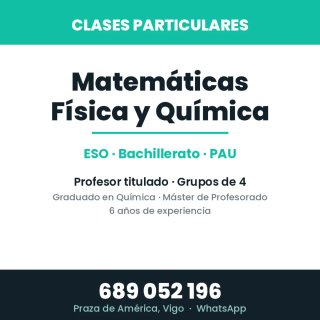 Clases Matemáticas, Física y Química ESO y BACH