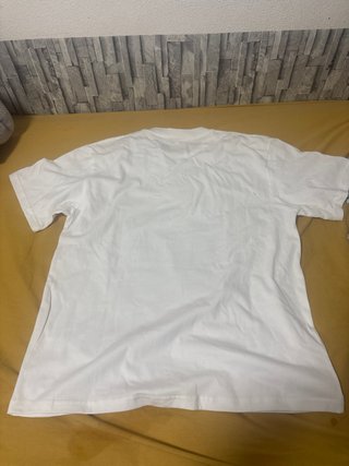 Camiseta Bape Blanca con Estampado Camuflaje Azul