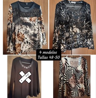 4 jerseys mujer - Nuevos - Talla 48-50