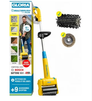 Spazzola a batteria Gloria Multibrush con batteria