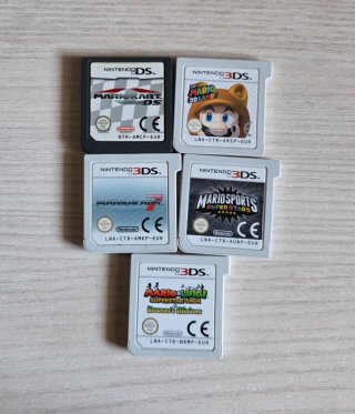 Lote 5 Juegos Mario para Nintendo 3DS y DS