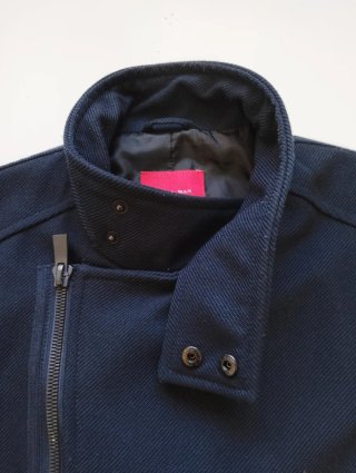 Abrigo largo Zara hombre negro