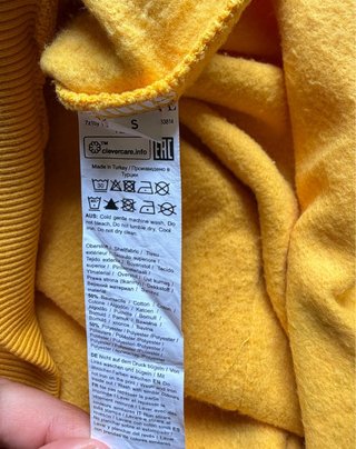 Sudadera con capucha Pier One amarilla