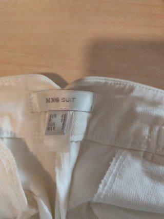 Pantalones Blancos MNG Suit Talla L