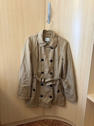 Gabardina corta Beige Easy Wear