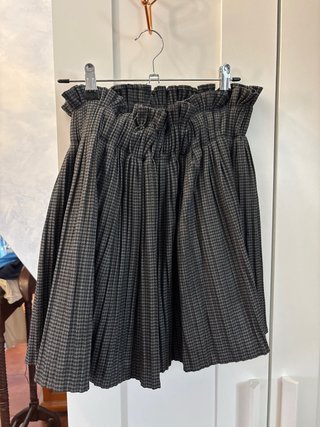 Falda-pantalon cuadros Zara
