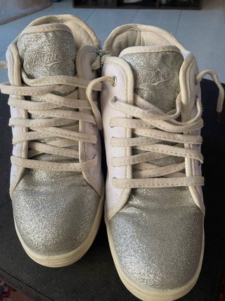 Scarpe da tennis Fiorucci argento e bianche