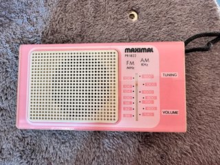 Radio Portatile Vintage MAXIMAL PR 1822 Rosa