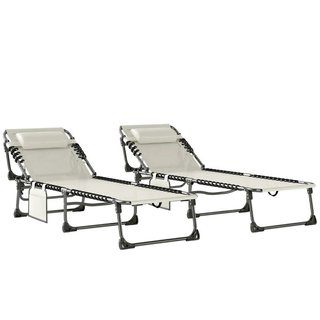 Set di 2 sdraio pieghevoli