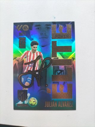 Cromo Megacrak Julián Álvarez Firma Impresa