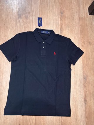 Polo Ralph Lauren Negro Bordado Rojo