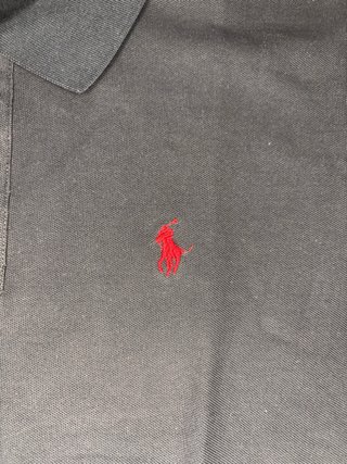 Polo Ralph Lauren Negro Bordado Rojo
