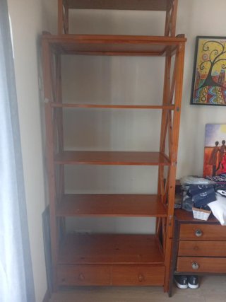 Estantería de madera 4 baldas