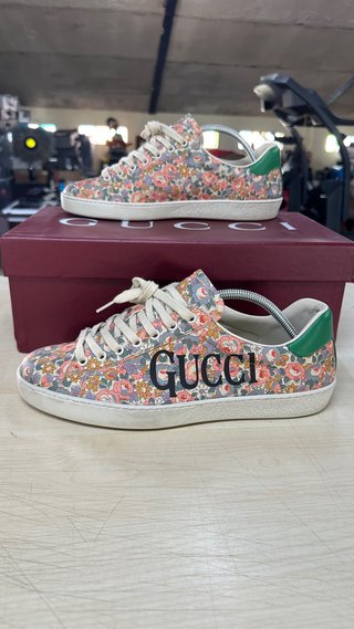 Zapatillas Gucci new ace Liberty Florales