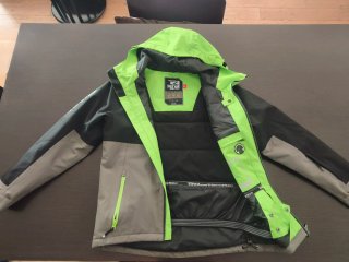 Anorak Rehall montaña gris y verde Talla S