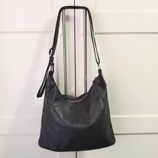 Bolso de cuero negro V&D vintage bag style Y2k