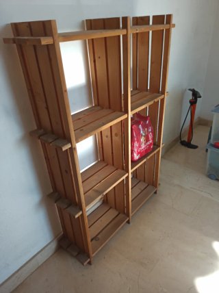 2 Scaffali in Legno X 6 Cubi