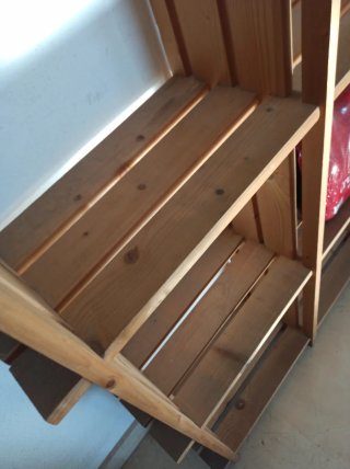 2 Scaffali in Legno X 6 Cubi