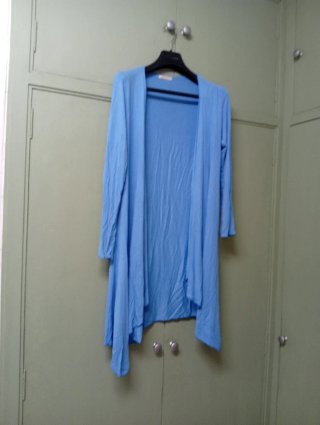 Maxi chaqueta azul