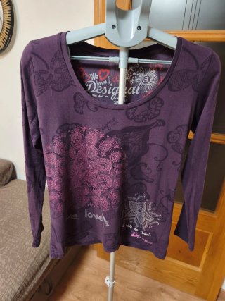 Camiseta Desigual Manga Larga Talla L
