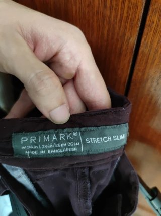 Pantalón chino hombre talla L morado