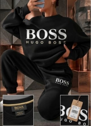 Chándal unisex Hugo Boss Negro