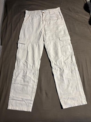 Pantalones Cargo Bershka Beige