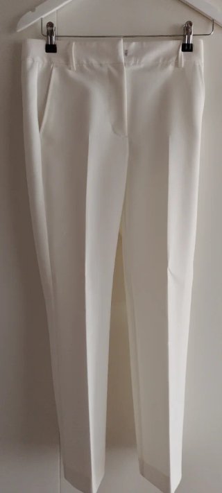 Pantalón Blanco de Corte Recto
