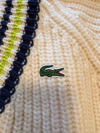 Jersey de Lana Lacoste crudo