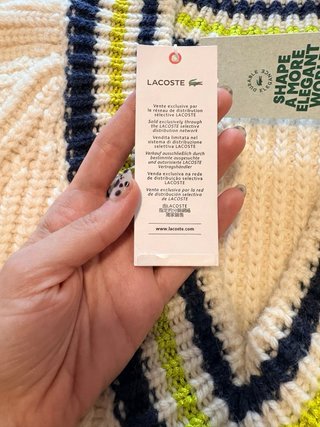 Jersey de Lana Lacoste crudo