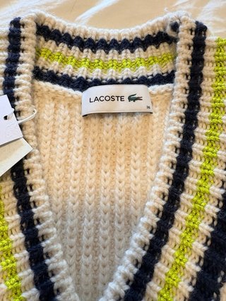 Jersey de Lana Lacoste crudo