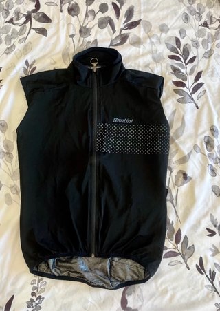 Chaleco de Ciclismo Santini Negro