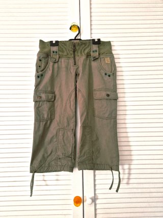 Pantalón chica Bershka Verde militar