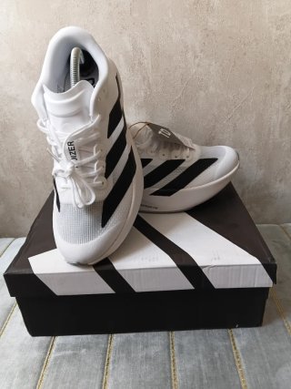 Zapatillas Adidas Adizero Talla 43 Blancas Negras