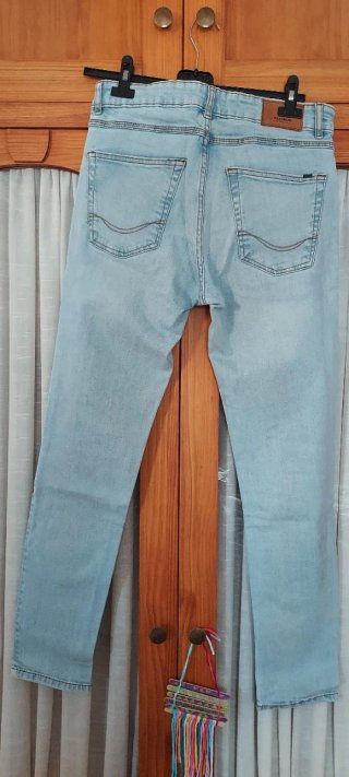 Pantalón vaquero Pull&Bear hombre azul Talla M