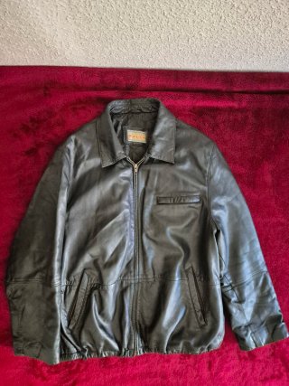 Chaqueta de Cuero MALLA Negra