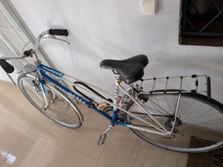 Bicicleta Orbea Paseo Azul y Blanca
