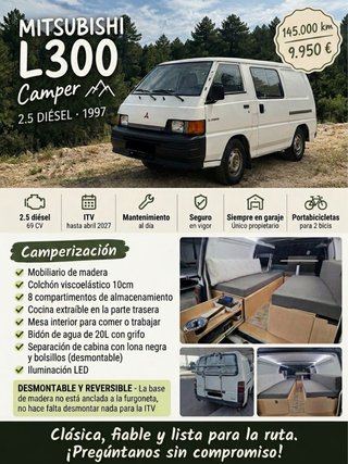 furgoneta camper Mitsubishi L 300