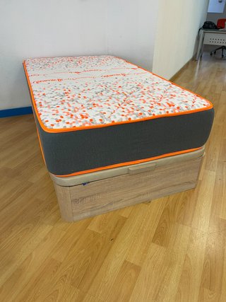 Canapé y Colchón Ceramic Gris Naranja