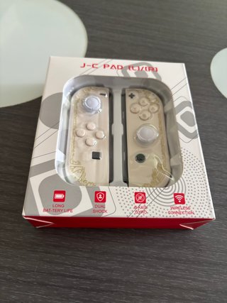 Joycons Nintendo Switch Zelda Blanco